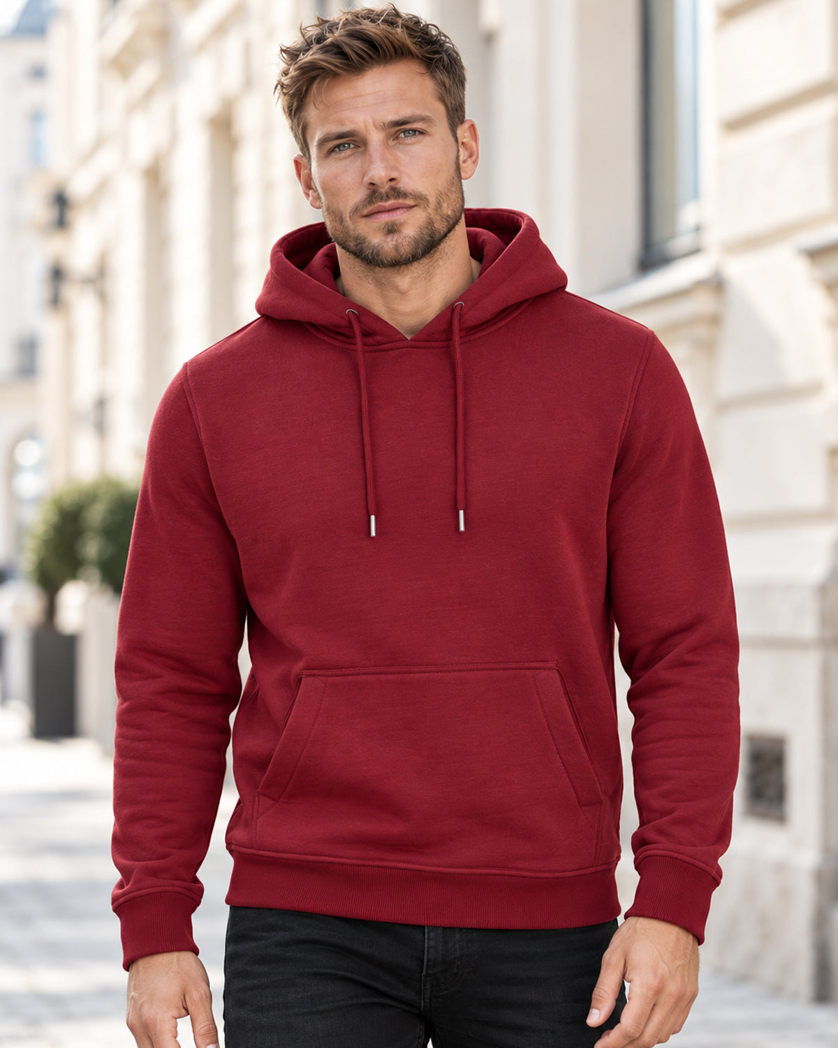 Disturb Clothing Raw Nordic Huppari #Väri_Burgundy