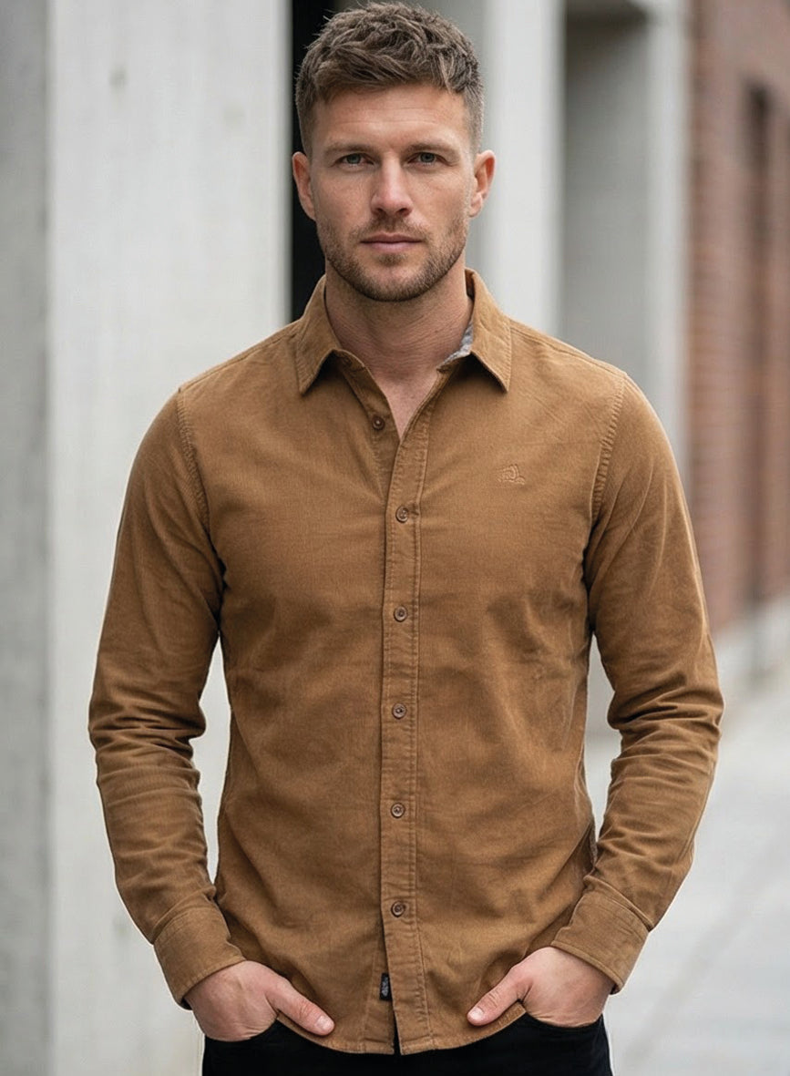 MZ72 Brand Dustin kauluspaita - kameli