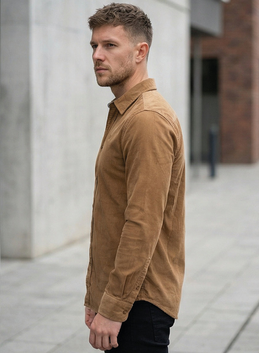 MZ72 Brand Dustin kauluspaita - kameli