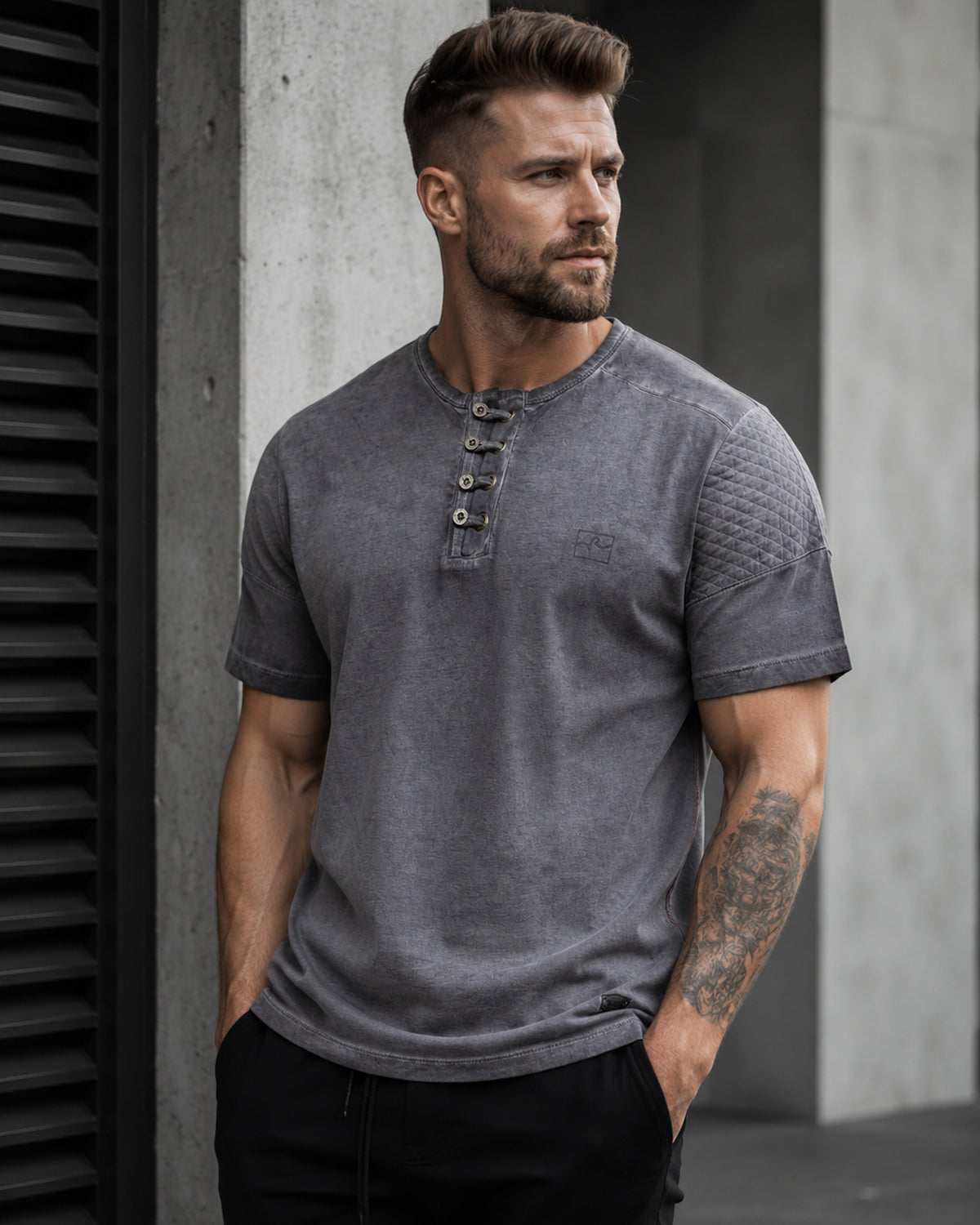 Barry t-shirt - Mörkgrå