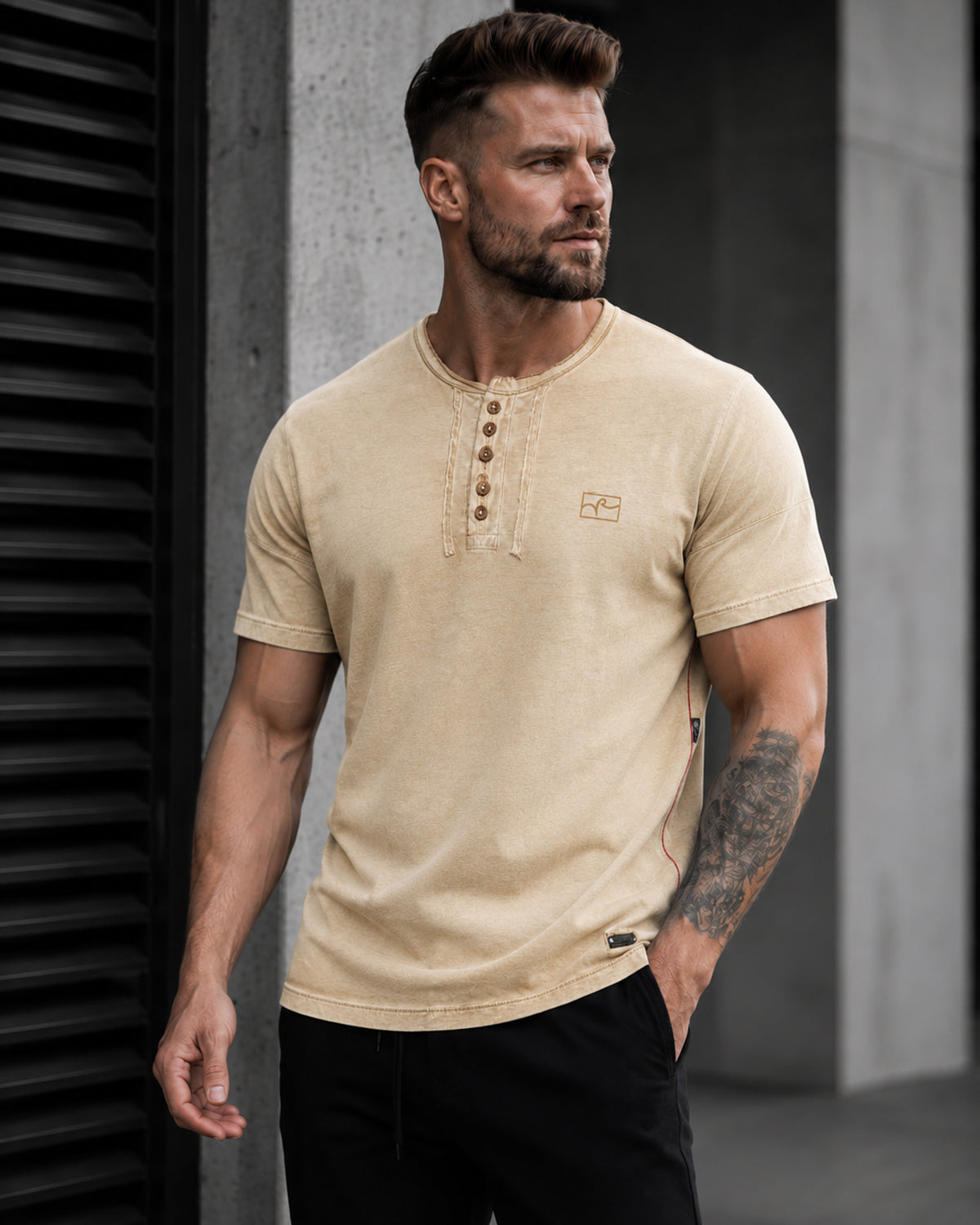 Nate t-shirt - Beige