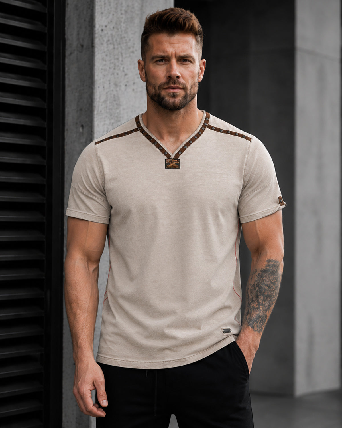 Clint t-shirt - Beige