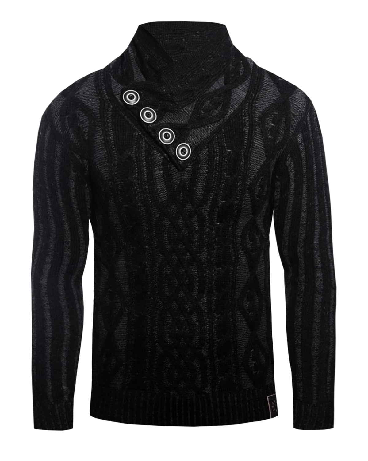 Rusty Neal Rupert neule - Tummanharmaa 2XL