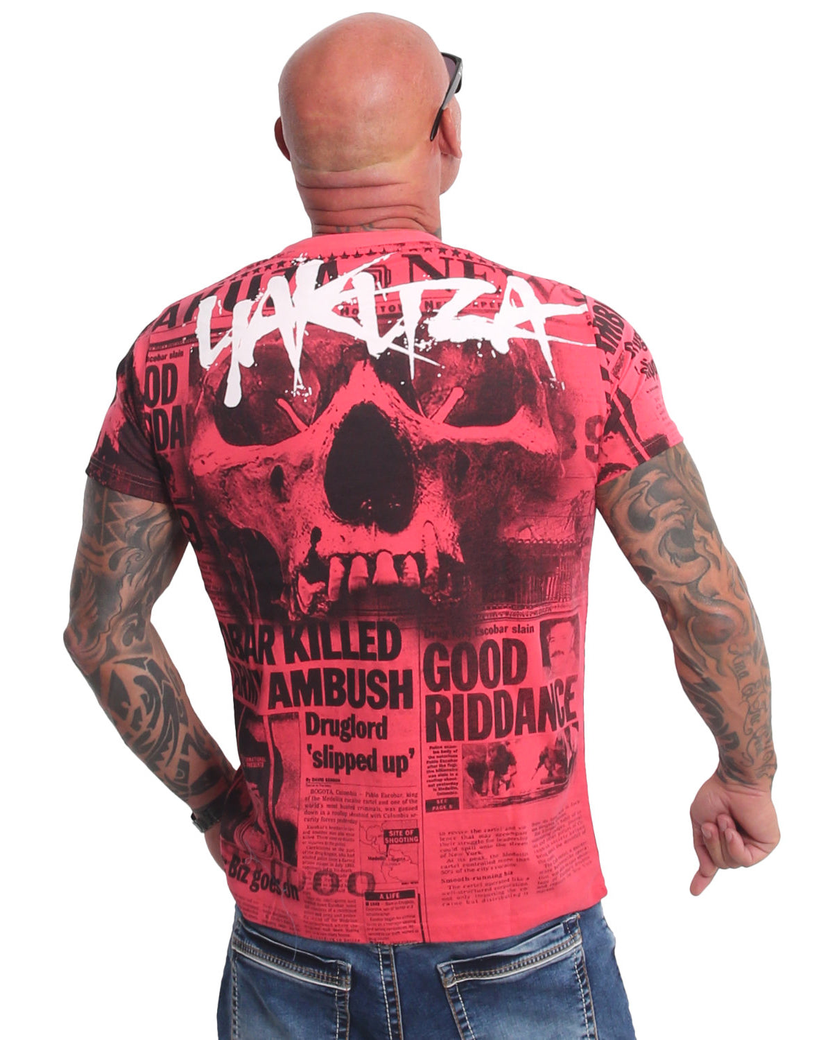 Yakuza Ink Newsflash t-paita - Punainen