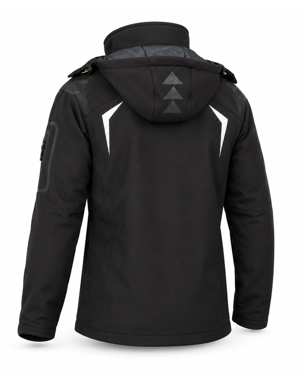 Tambour-taco softshell jacket - Black/Green