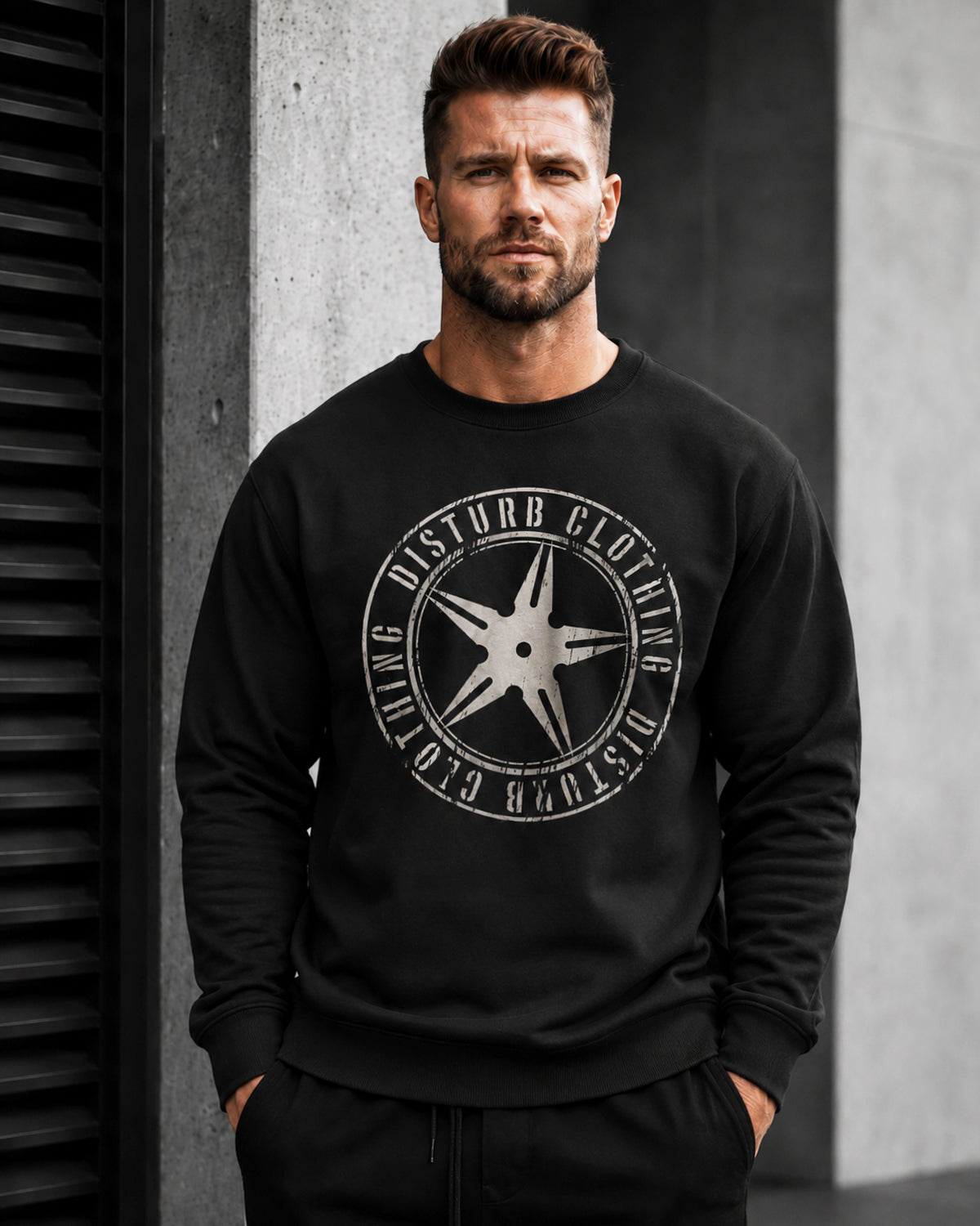 Throwing Star Sweatshirt – Black