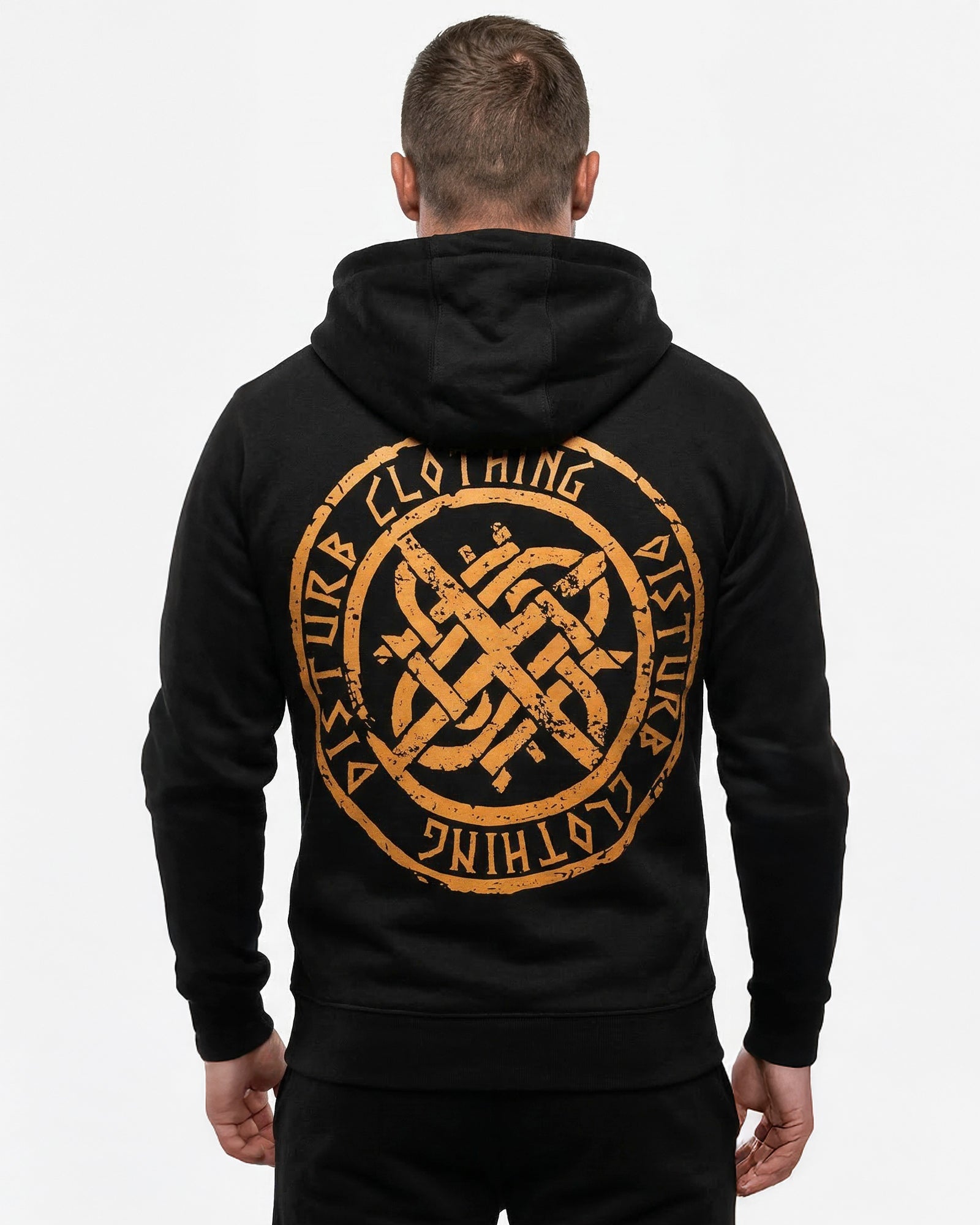 Disturb Clothing Disturb Viking vetoketjuhuppari - Musta