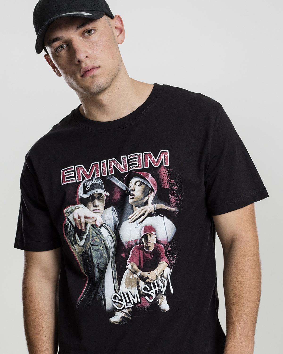 Urban Classics Eminem Slim Shady t-paita - Musta
