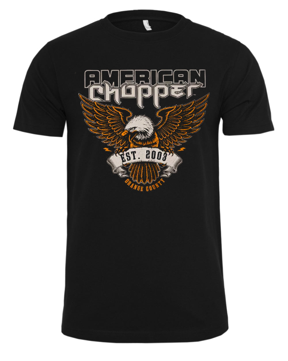 Print Shirt American Chopper - Orange County t-paita - Musta
