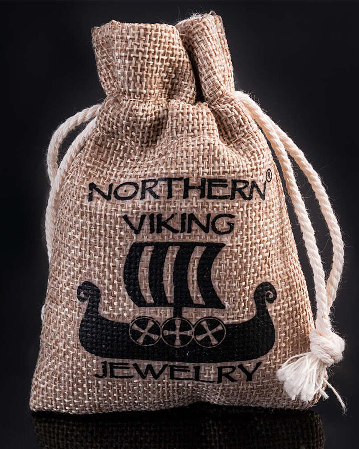 Northern Viking Jewelry Vegvisir korvakorut - Teräs/Puu