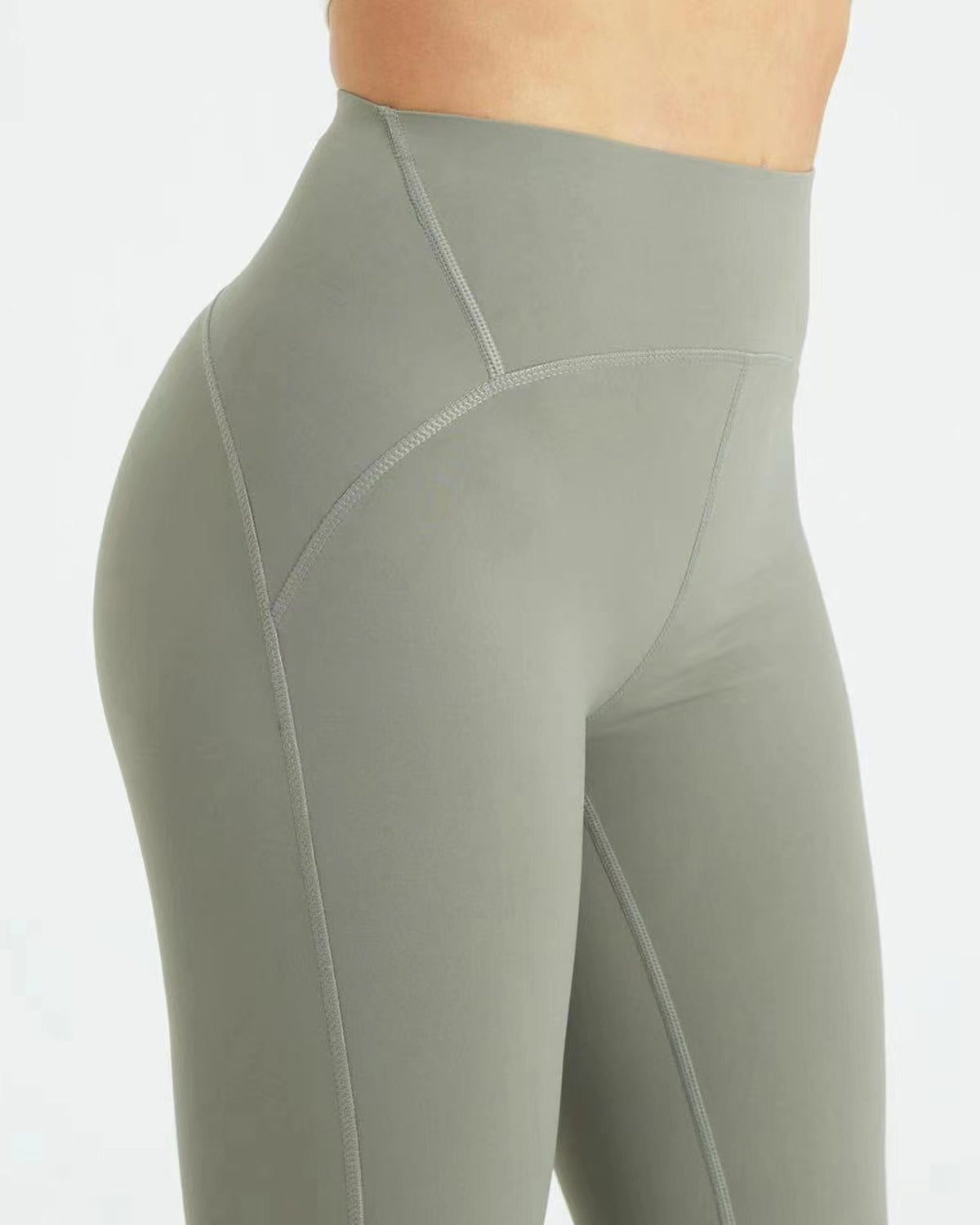 Megusto Zara korkeavyötäröiset leggingsit - Vihreä