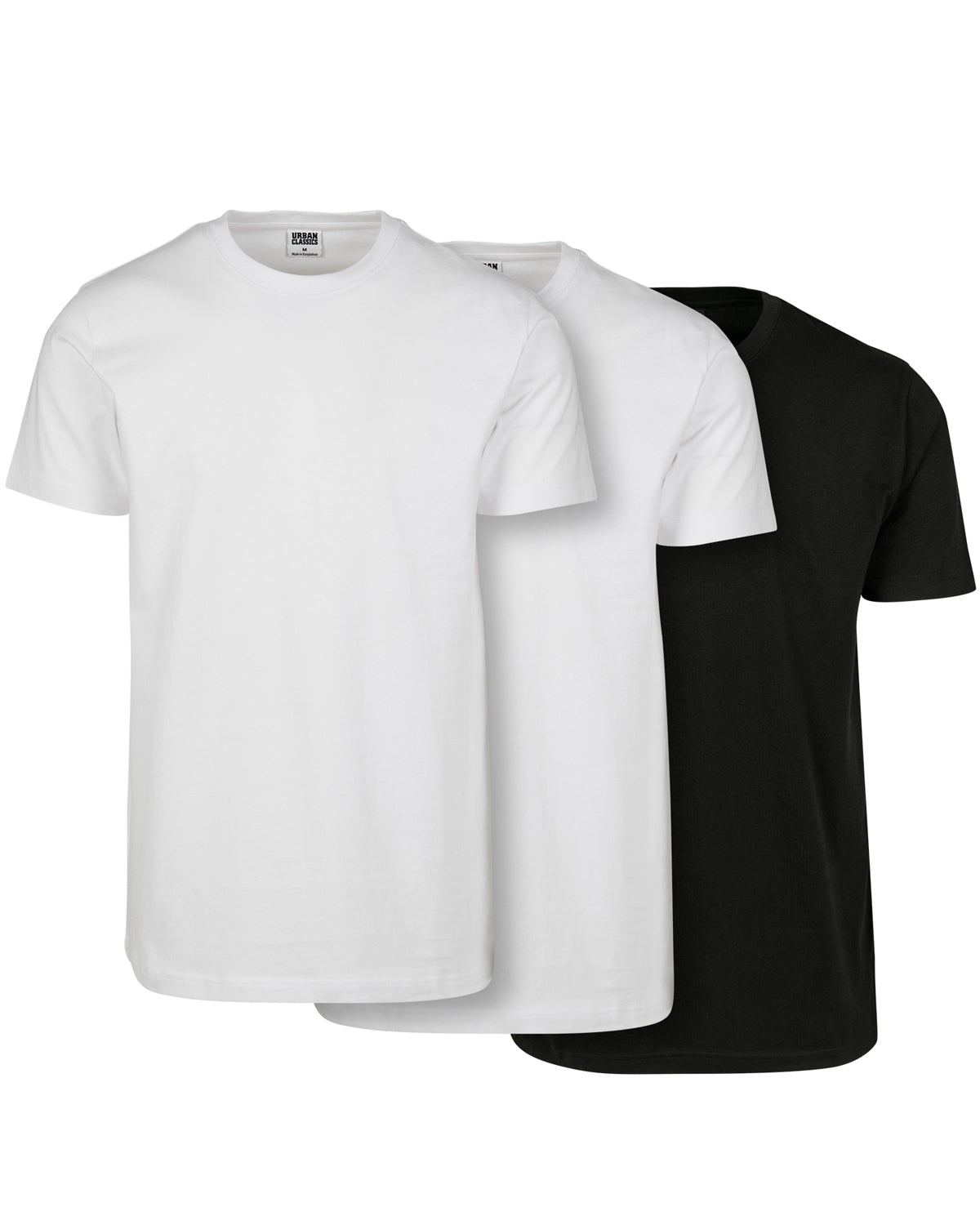 Urban Classics Basic t-paita 3-pack - Valkoinen/Musta