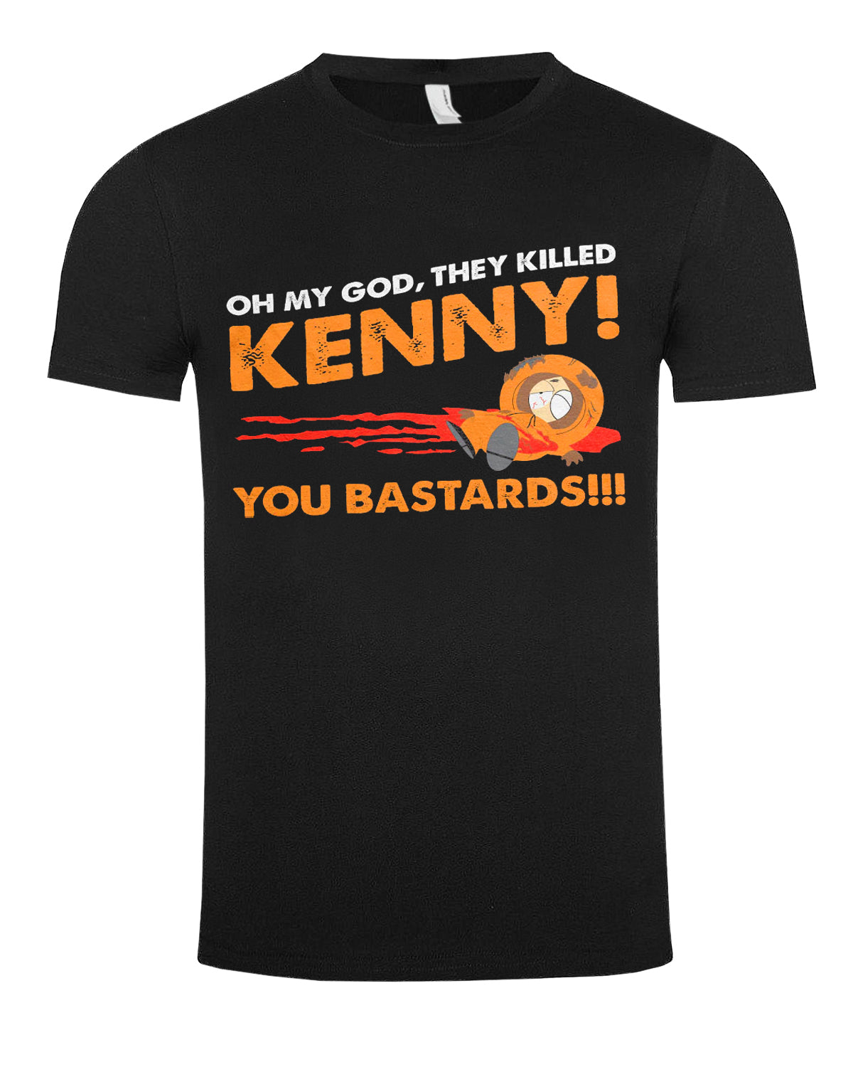 Print Shirt They Killed Kenny t-paita - Musta