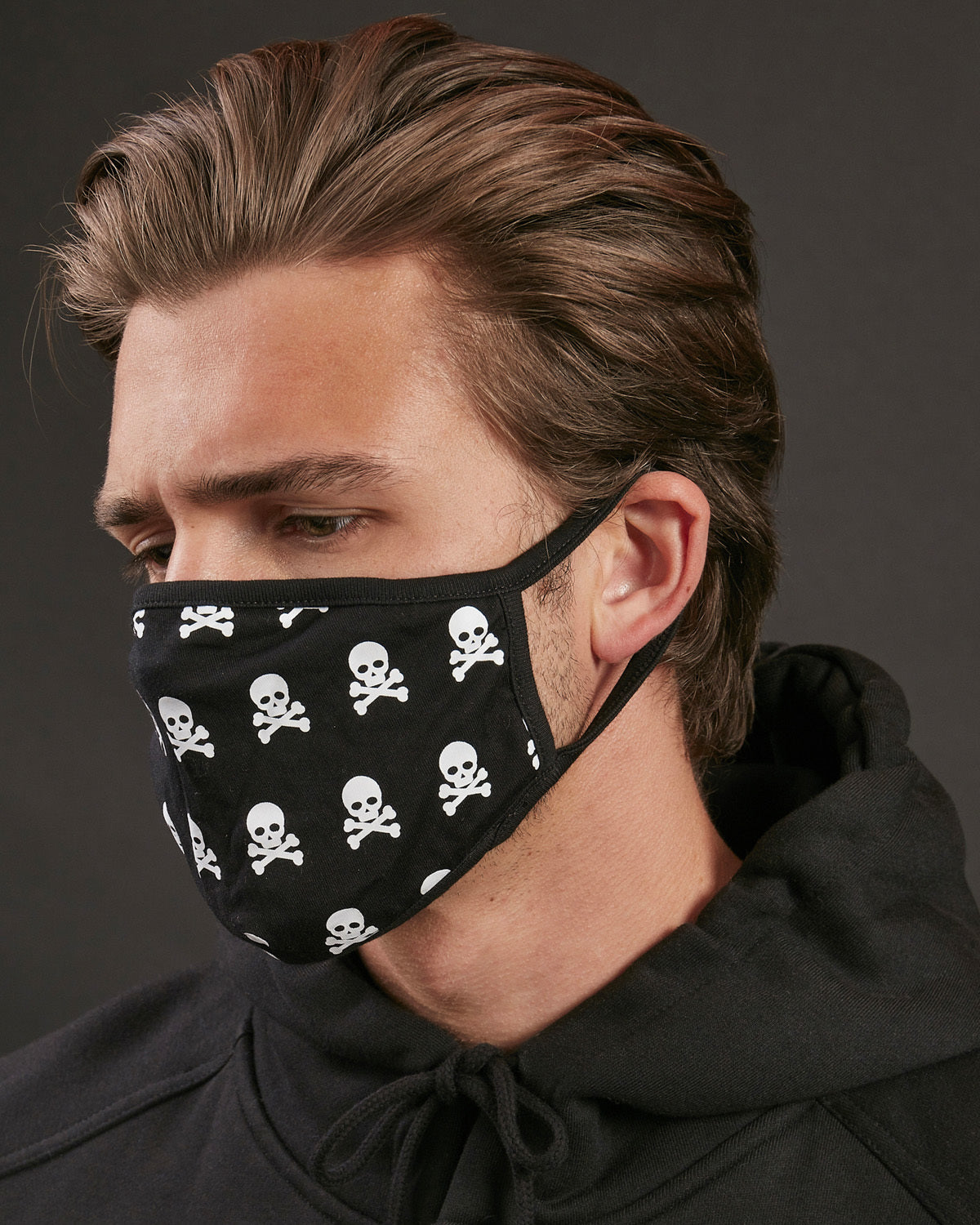 Urban Classics Skull Face kangasmaski 2-pack- Musta Default Title