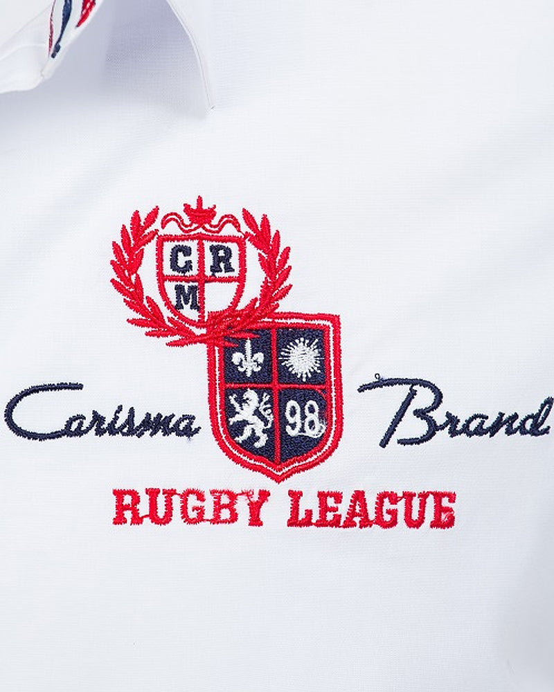 Carisma Rugby kauluspaita - Valkoinen