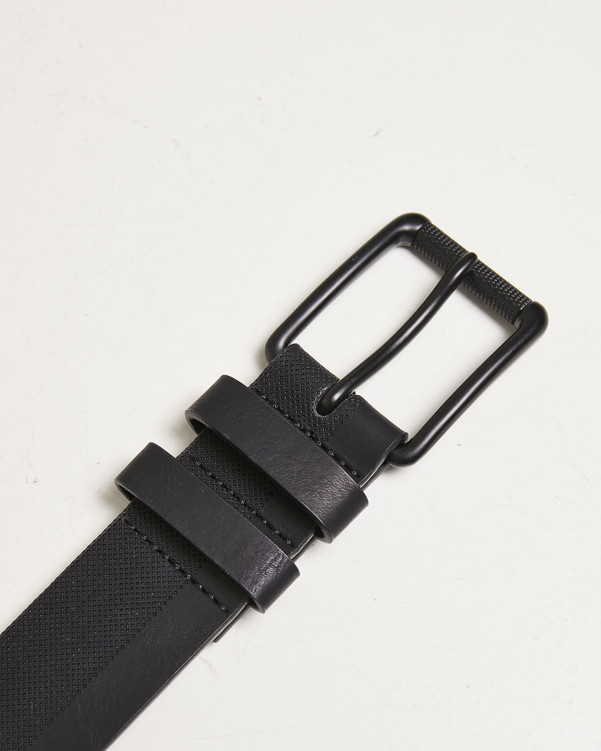 Imitation basic faux leather belt Black