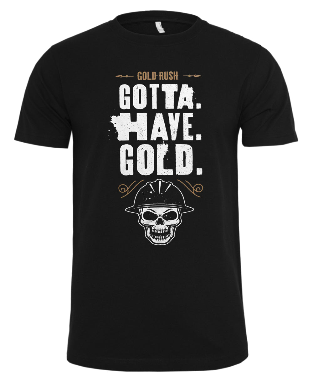 Print Shirt Gold Rush t-paita - Musta
