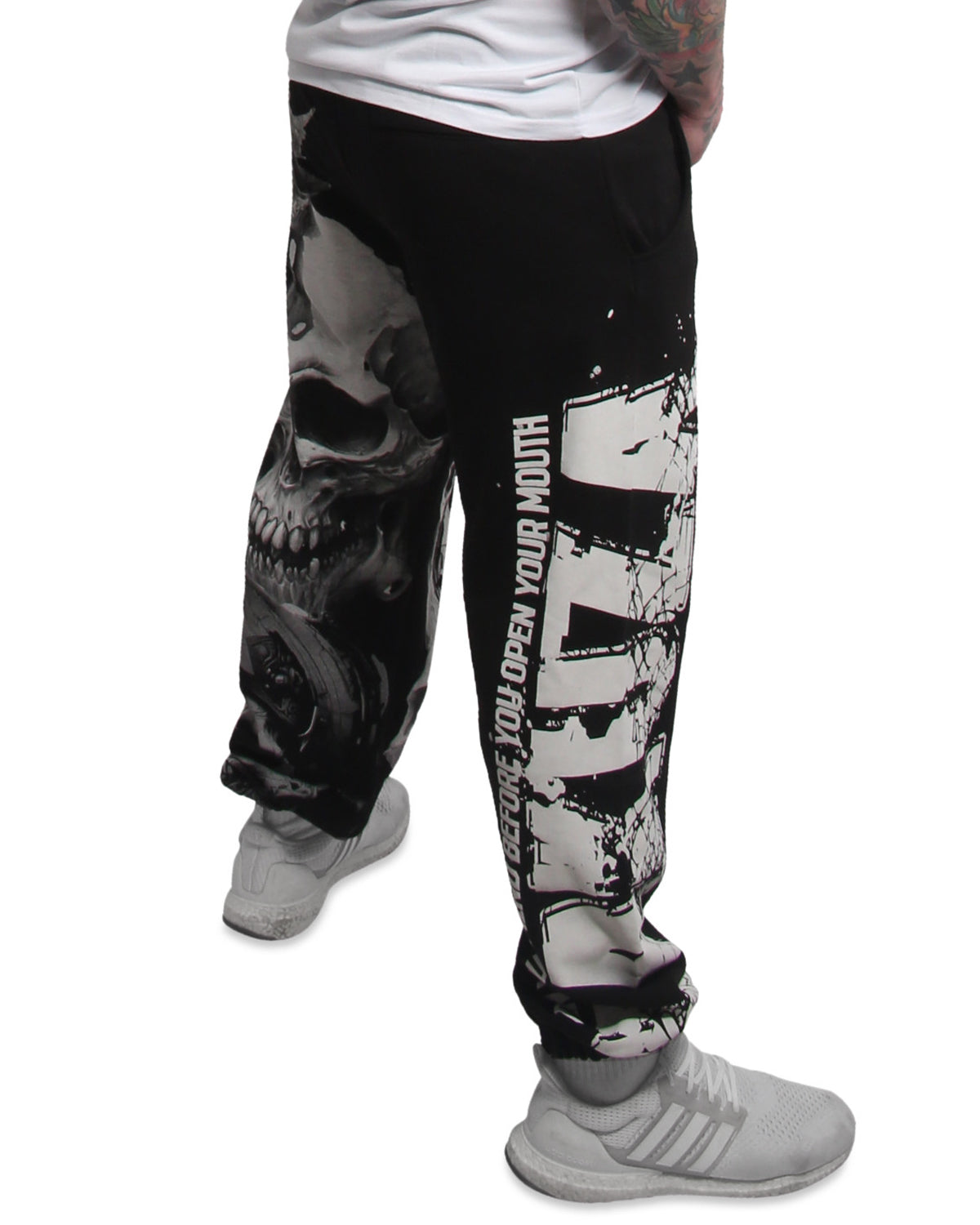 Yakuza Ink Mouth Loose collegehousut - Musta