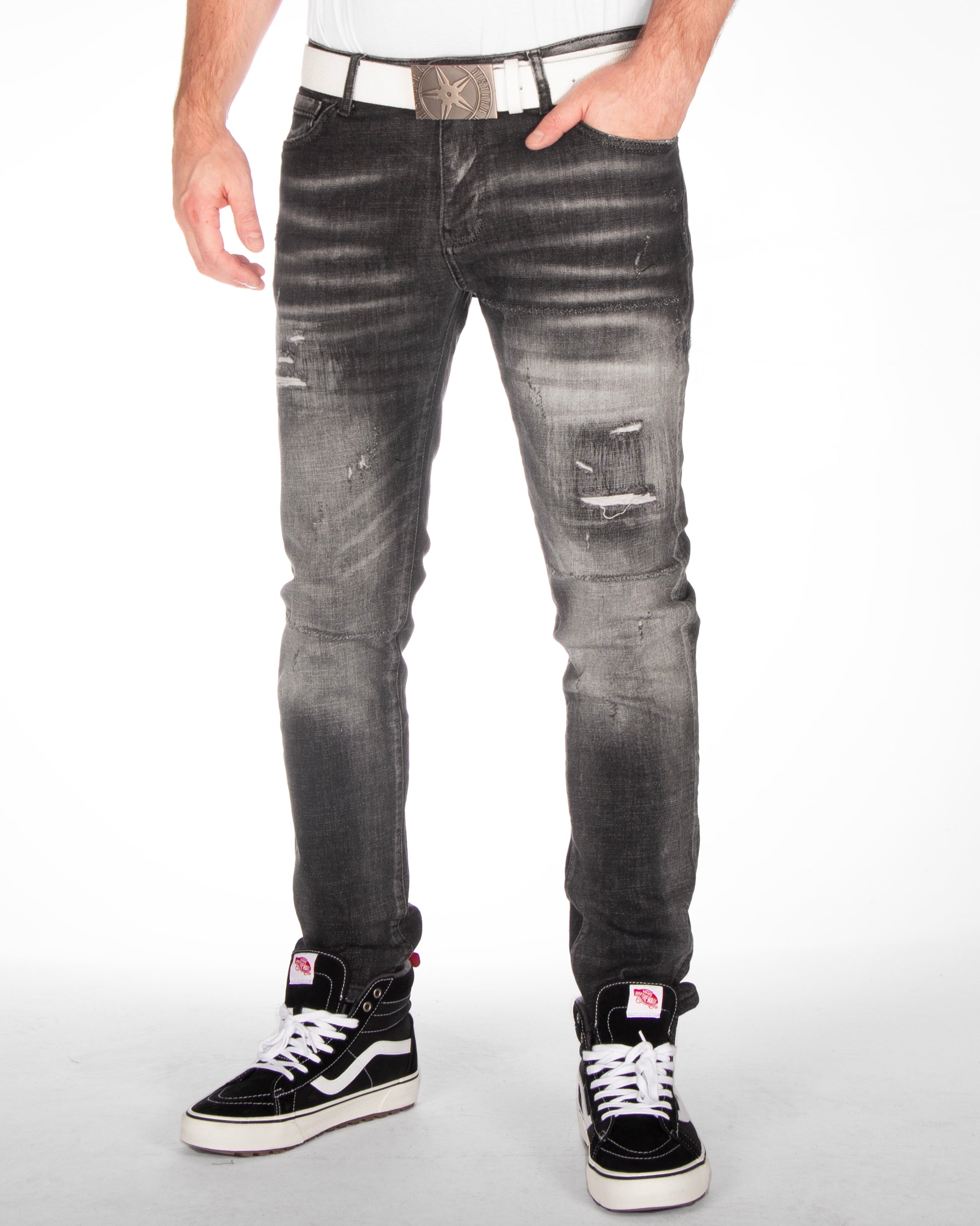 Rusty Neal Kuze farkut - Tummanharmaa