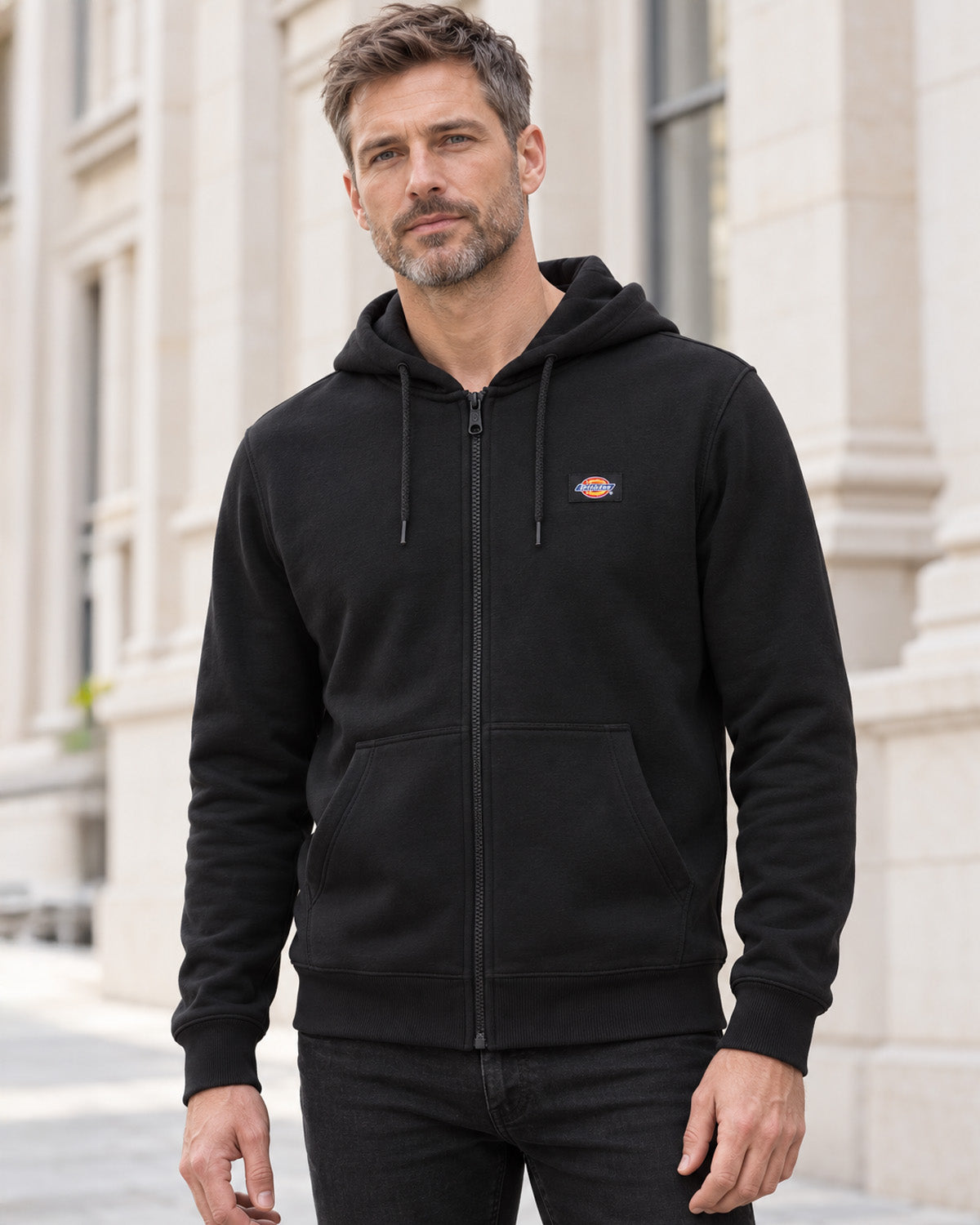 Dickies Oakport vetoketjuhuppari - Musta