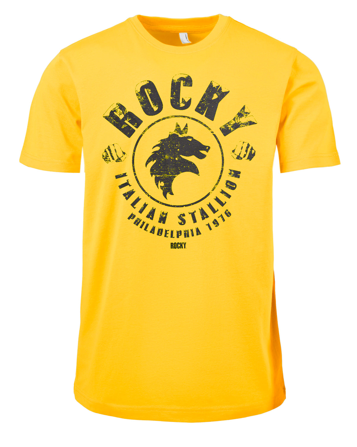 Print Shirt Rocky - Italian stallion t-paita - Keltainen