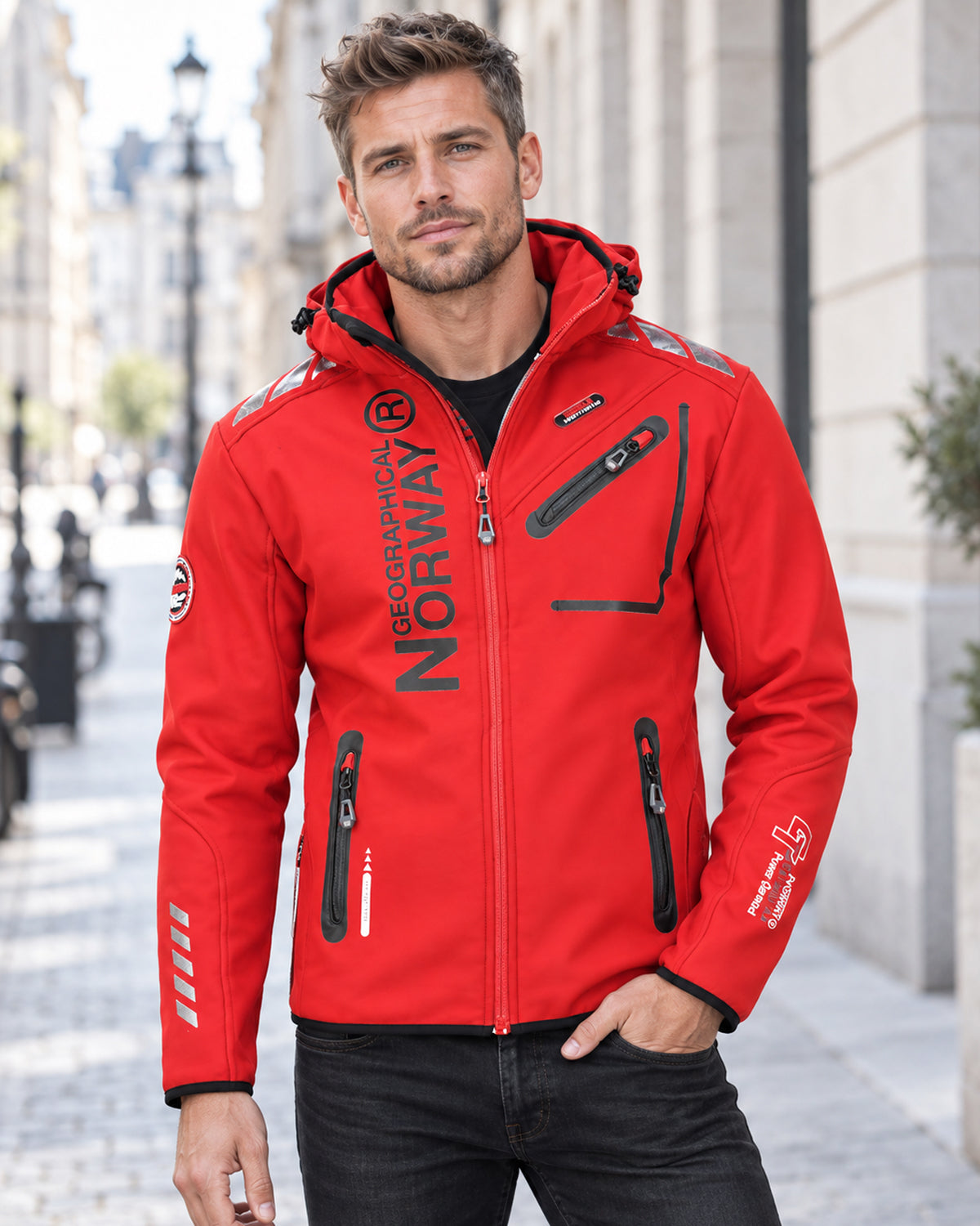 Geographical Norway Royaute softshell-takki - Punainen