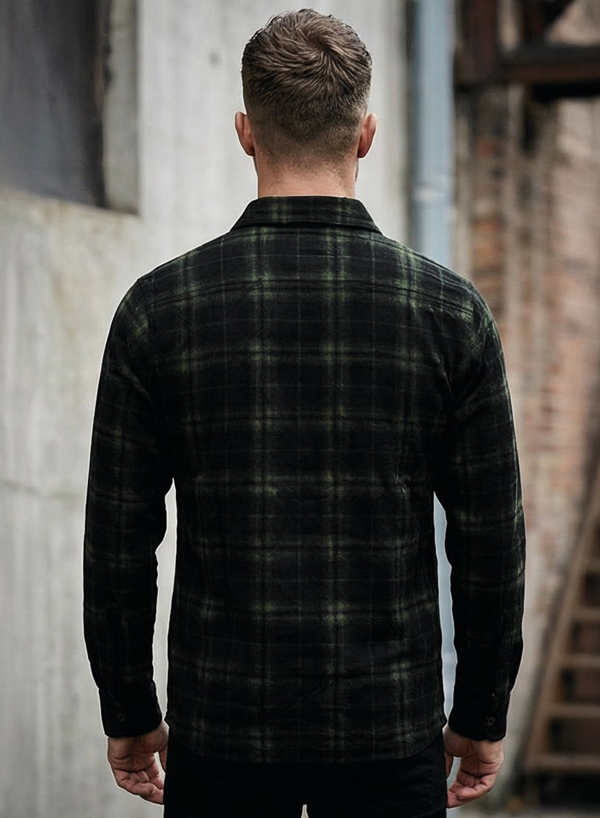 MZ72 Brand Dylim flanellipaita - Vihreä