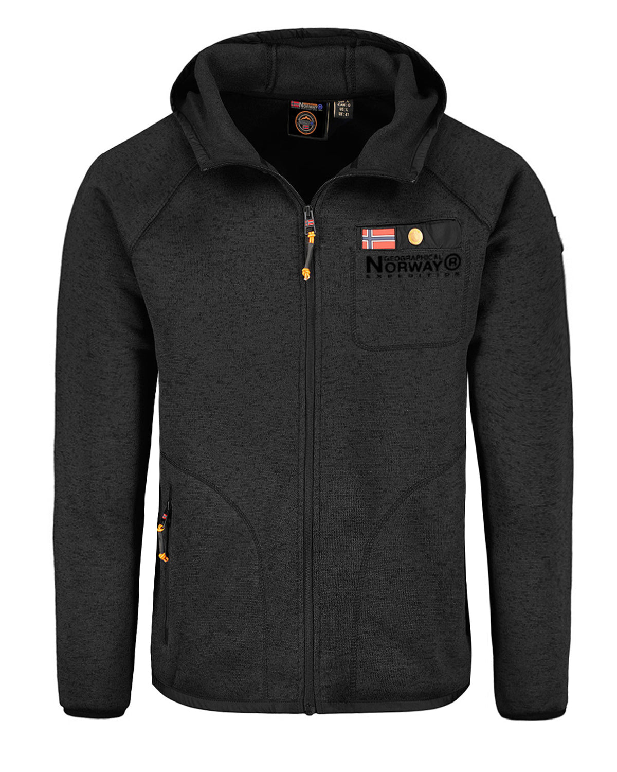 Tiparni fleece hoodie Black