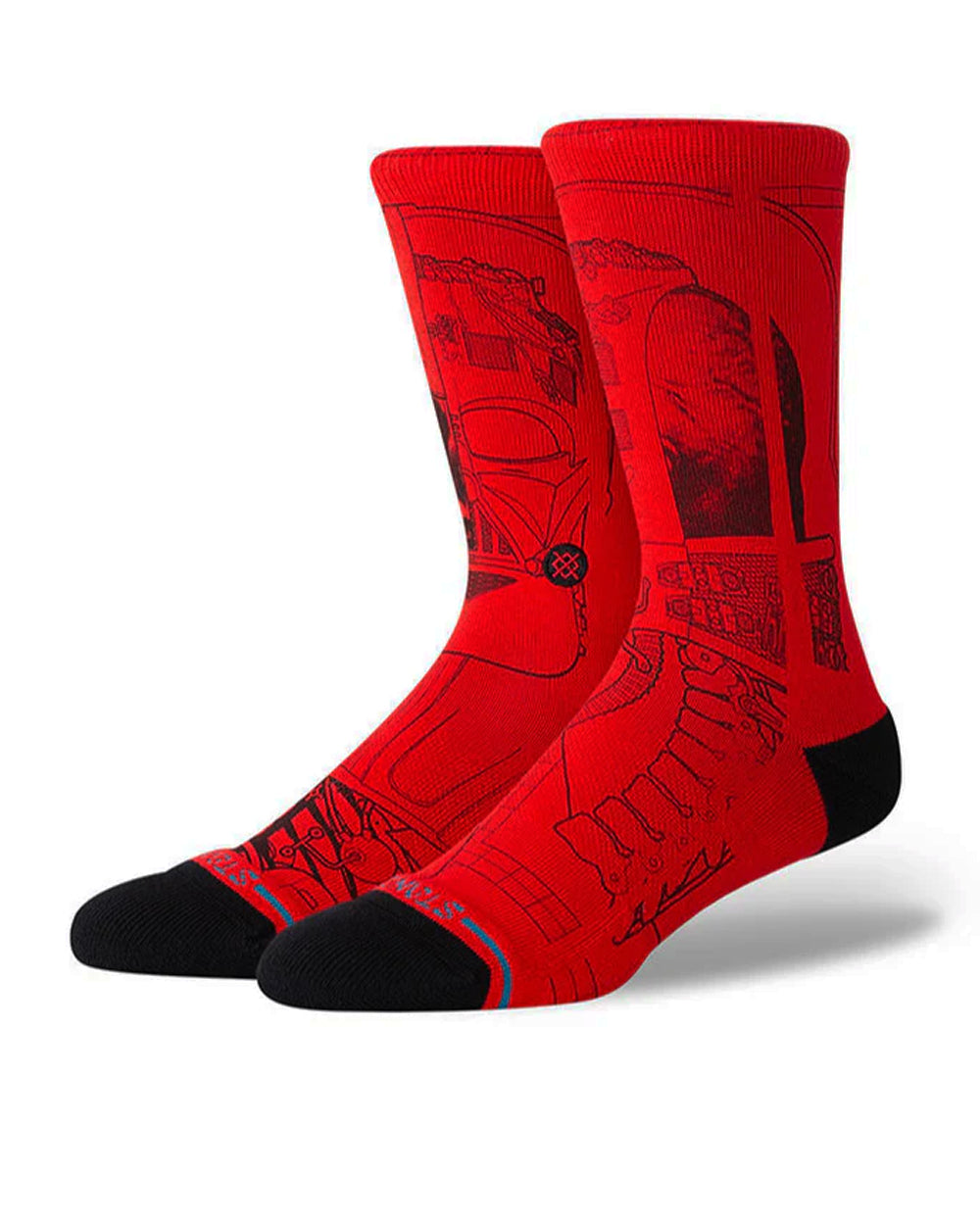 Stance Vader SW Crew sukat - Punainen